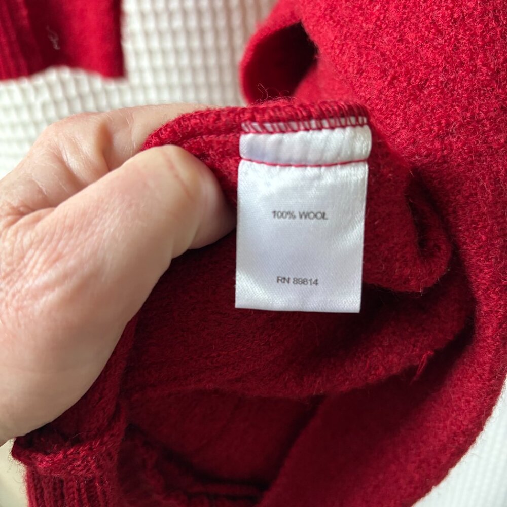 Stella Carakasi small Talk of the Town red boiled wool jacket in pomodoro red - Picture 5 of 7